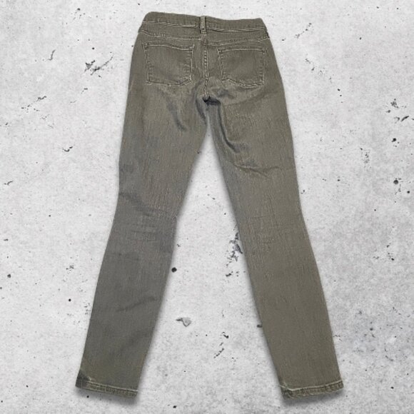 J.Crew Mercantile Skinny Jeans Mid-Rise Fit Stretchy Distressed Denim Grey W 27 - Picture 2 of 10
